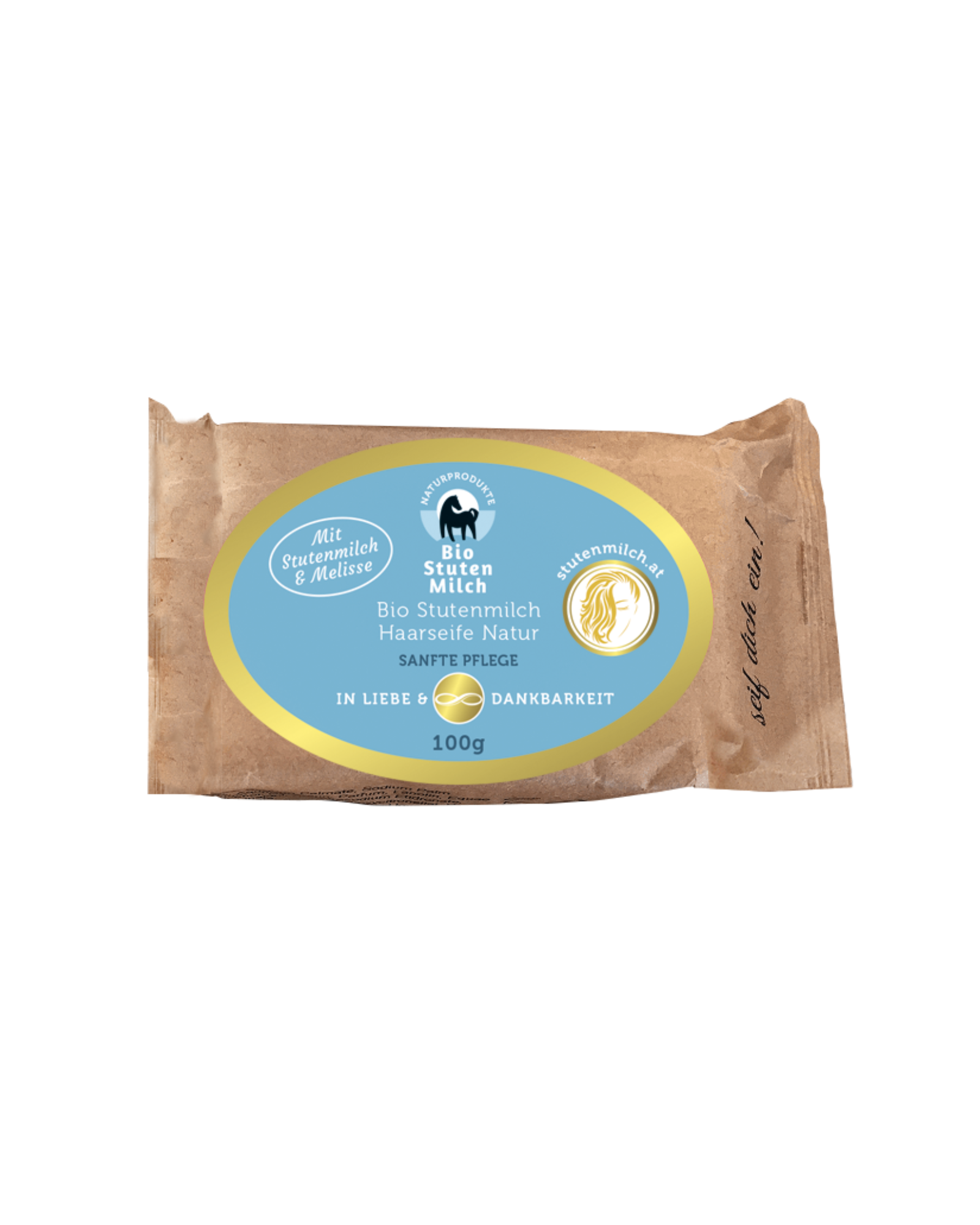 Stutenmilch Haarseife mit Melisse, 100g