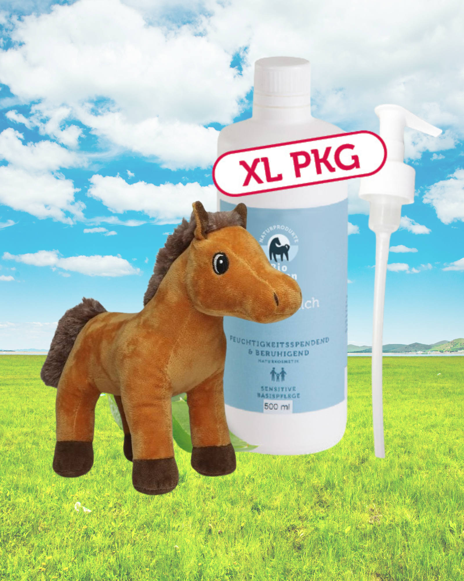 Kinderhaut + Plüschpferd Aktion