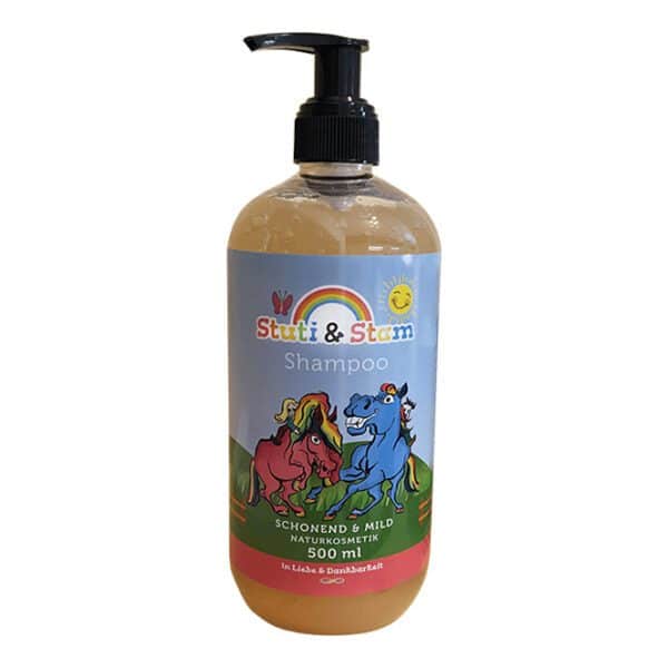 Produkt Stutenmilch Haarschampoo 500ml, Stuti & Stam, Hintergrund weiß