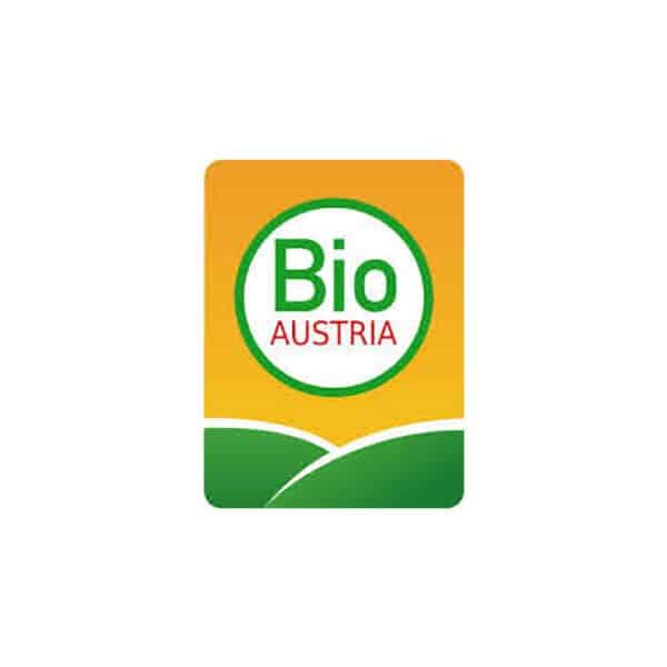 Logo Bio Austria, Farbe: Organe, Grün, Rot