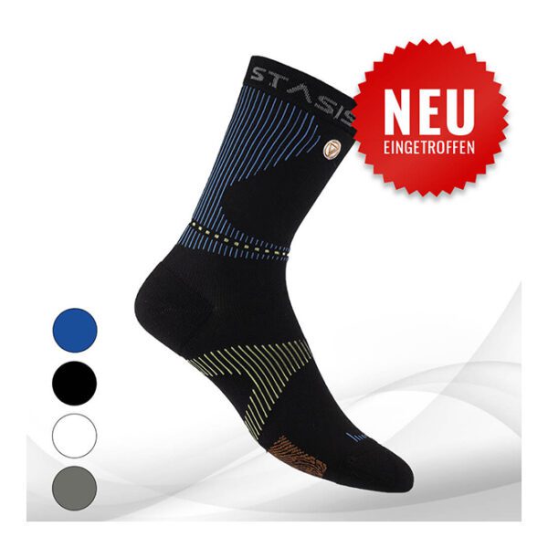 Produkt Voxx Neuro Socks Crew, Farben: blau, schwarz, weiß, grau, Foto Hintergrund weiß